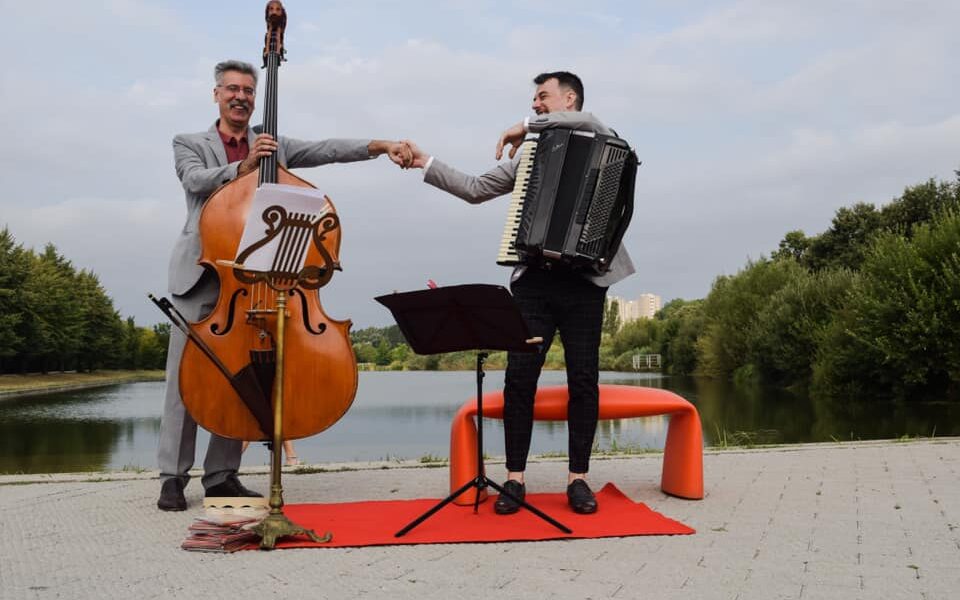 Luca Garlaschelli  contrabbasso, Nadio Marenco fisarmonica